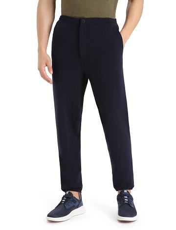 Pánské Kalhoty Jogger Icebreaker RealFleece™ Merino Dalston Pants Tmavě Blankyt | CZ 1806OKIR